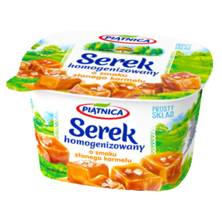 Piątnica Serek Homogenizowany o smaku słonego karmelu 150g